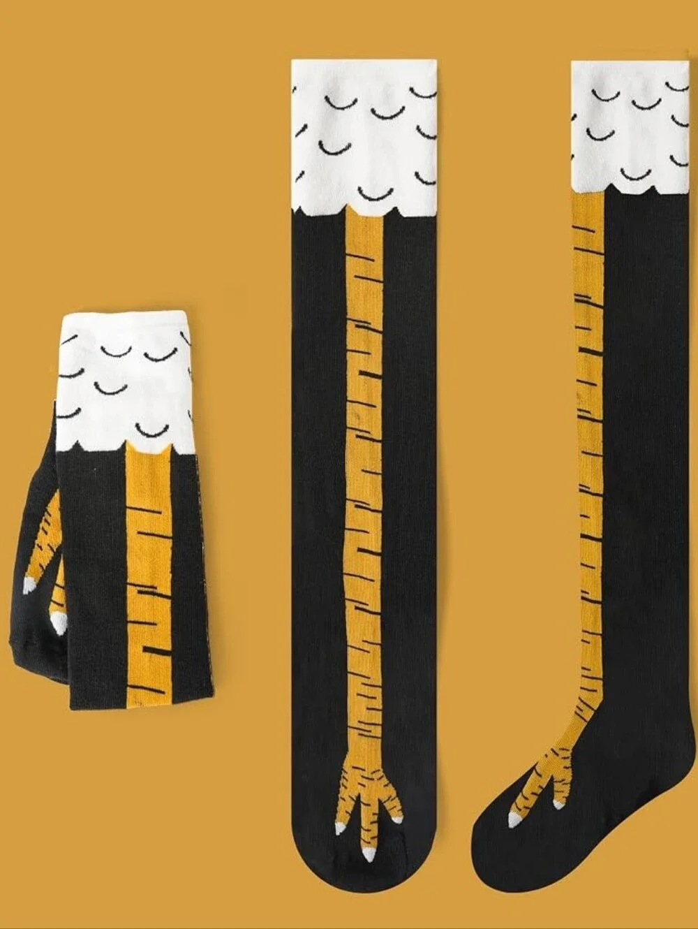 Turkey Leg Knee-High Socks for Thanksgiving | Fun and Cozy Holiday Socks